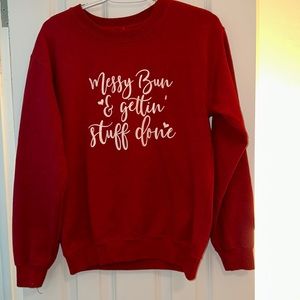 Messy Bun Sweatshirt